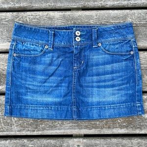 Dark Denim Mini Skirt
